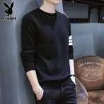 플레이 보이 라운드 넥 점퍼 남성용 바닥 니트 스웨터 가을 라인 내 레저의 새로운 트렌드 의류 남성 의류의 그림