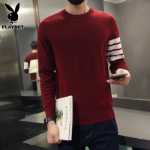 플레이 보이 라운드 넥 점퍼 남성용 바닥 니트 스웨터 가을 라인 내 레저의 새로운 트렌드 의류 남성 의류의 그림