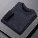 딱따구리 셔닐 남성용 라운드 넥 긴팔 니트웨어 2023 가을 겨울 따뜻한 탑 심플한 다용도 점퍼의 그림