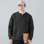 우즈순 점퍼 소년 봄과 가을 느슨한 긴팔 캐주얼 겉옷 남성의 새로운 회색 트렌드의 그림