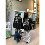 호지 백 레터 프린트 디자인 숄더 패드 정장 남성 정장 재킷 루즈 캐주얼 다재다능한 트렌드의 한국 버전의 그림