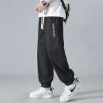 일본 카키색 바지 남성 가을 여름 스트레이트 느슨한 미국 자수 갱스터 잘 생긴 조수 작업 캐주얼 바지의 그림