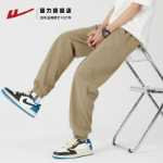 코튼 스포츠 바지로 돌아 가기 남성용 모델 봄과 가을 미국 하이 스트리트 소년 작업 바지 조수 드로 스트링 남성 캐주얼 바지의 그림