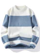 점퍼 남성 가을 겨울 조류 트렌드 2023 새로운 니트 스웨터 남성 느슨한 잘 생긴 십대 점퍼 재킷의 그림