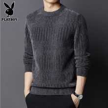 플레이 보이 라운드 넥 점퍼 남성용 바텀 라인 의류 가을과 겨울 청소년 트렌드 두꺼운 캐주얼 니트 남성용의 그림