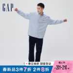 갭 남성 및 여성 가을 크리스프 베어 자수 실루엣 긴팔 셔츠 820158 루즈 캐주얼 탑 타이드의 그림