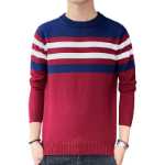 남성 점퍼 코튼 봄과 가을 새로운 한국어 버전의 학생 트렌드 캐주얼 얇은 섹션 긴팔 풀오버 니트 스웨터 가을 의류의 그림