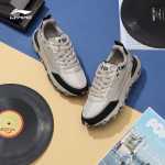 리닝 캐주얼 신발 남성 신발 가을 패션 복고풍 클래식 그레이 남성 신발 충격 흡수 통기성 남성 운동화의 그림