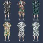 여름 비치 정장 남성 반팔 꽃 셔츠 캐주얼 스포츠 하와이 커플 해변 반바지 휴가 투피스 세트의 그림