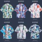 반팔 꽃 무늬 셔츠 하이난 섬 의류 비치웨어 산야 여름 웨이펑 태국 여행 남성 커플 캐주얼 느슨한 재킷의 그림