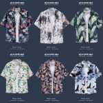 반팔 꽃 무늬 셔츠 하이난 섬 의류 비치웨어 산야 여름 웨이펑 태국 여행 남성 커플 캐주얼 느슨한 재킷의 그림