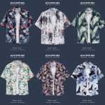 여름 빈티지 해변 꽃 셔츠 남성 복고풍 스타일 캐주얼 백 느슨한 해변 휴가 커플 셔츠 조류의 그림