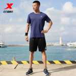 터보 스포츠 정장 남성 여름 새로운 훈련복 달리기 남성 피트니스 의류 통기성 빠른 건조 스포츠웨어 공식 웹 사이트의 그림