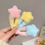 스타 봉제 헤어 클립의 그림