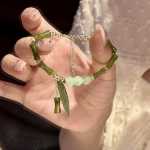 진주 새로운 중국 대나무 구슬 팔찌의 그림