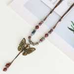 귀페이 나비 에스닉 스타일 세라믹 긴 점퍼 체인의 그림