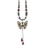 귀페이 나비 에스닉 스타일 세라믹 긴 점퍼 체인의 그림