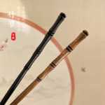 대나무 고대 머리핀 장식의 그림