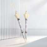 고양이와 개 프린트투명 우산의 그림