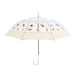 고양이와 개 프린트투명 우산의 그림