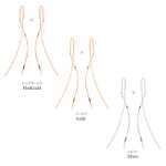 웨이브 체인 귀걸이의 그림