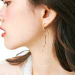 웨이브 체인 귀걸이의 그림