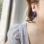 천연 청금석 귀걸이의 그림