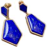 천연 청금석 귀걸이의 그림