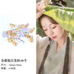 고대 의상 헤어 액세서리 풀 세트의 그림