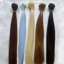 bjd 인형 가발 엑스트라 소프트 실크 헤어 행 수제 가발 액세서리 모조 우유 실크 부드러운 실크 고온 실크 생산 헤어의 그림