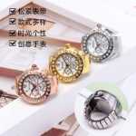 골드 빈티지 실버 반지 시계 패션 핑거 링 시계 다이아몬드 반지 보석 시계 학생 여성 시계 진짜 시계 包邮의 그림