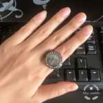 골드 빈티지 실버 반지 시계 패션 핑거 링 시계 다이아몬드 반지 보석 시계 학생 여성 시계 진짜 시계 包邮의 그림