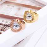 골드 빈티지 실버 반지 시계 패션 핑거 링 시계 다이아몬드 반지 보석 시계 학생 여성 시계 진짜 시계 包邮의 그림