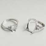 스털링 실버 링의 그림