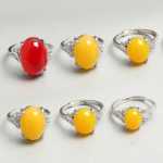 스털링 실버 링의 그림