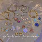 실버 진주 귀걸이의 그림