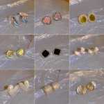 실버 진주 귀걸이의 그림