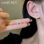 크리스탈 지르코니아 이어 홀 귀걸이의 그림