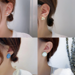 실버 바늘 귀걸이의 그림