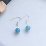 천연 자수정  이어링의 그림