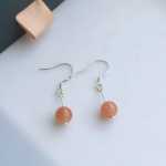 천연 자수정  이어링의 그림