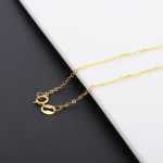 순수 18K 골드 팔찌 발찌 목걸이의 그림