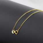 순수 18K 골드 팔찌 발찌 목걸이의 그림