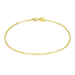 순수 18K 골드 팔찌 발찌 목걸이의 그림