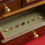 천연 보석 더블 레이어 팔찌의 그림