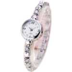 JW 트렌드 패션 한국어 버전의 우아한 여성용 라인 석 석영 시계 작은 간단한 팔찌 시계 소녀 패션 여성용 시계의 그림