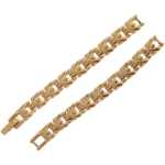 빈티지 금도금 골드 시계 팔찌의 그림