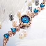 2023 년 넷플릭스 폭발 모델 바다의 심장 방수 여성 시계 라이트 럭셔리 틈새 패션 팔찌 시계 모조 다이아몬드 학생 손목 시계의 그림