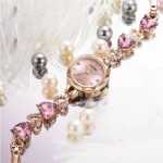 2023 년 넷플릭스 폭발 모델 바다의 심장 방수 여성 시계 라이트 럭셔리 틈새 패션 팔찌 시계 모조 다이아몬드 학생 손목 시계의 그림