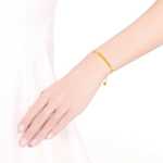 여성 트랜짓 비즈 골드 발찌의 그림